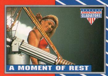 1991 Topps American Gladiators #38 A Moment of Rest Front